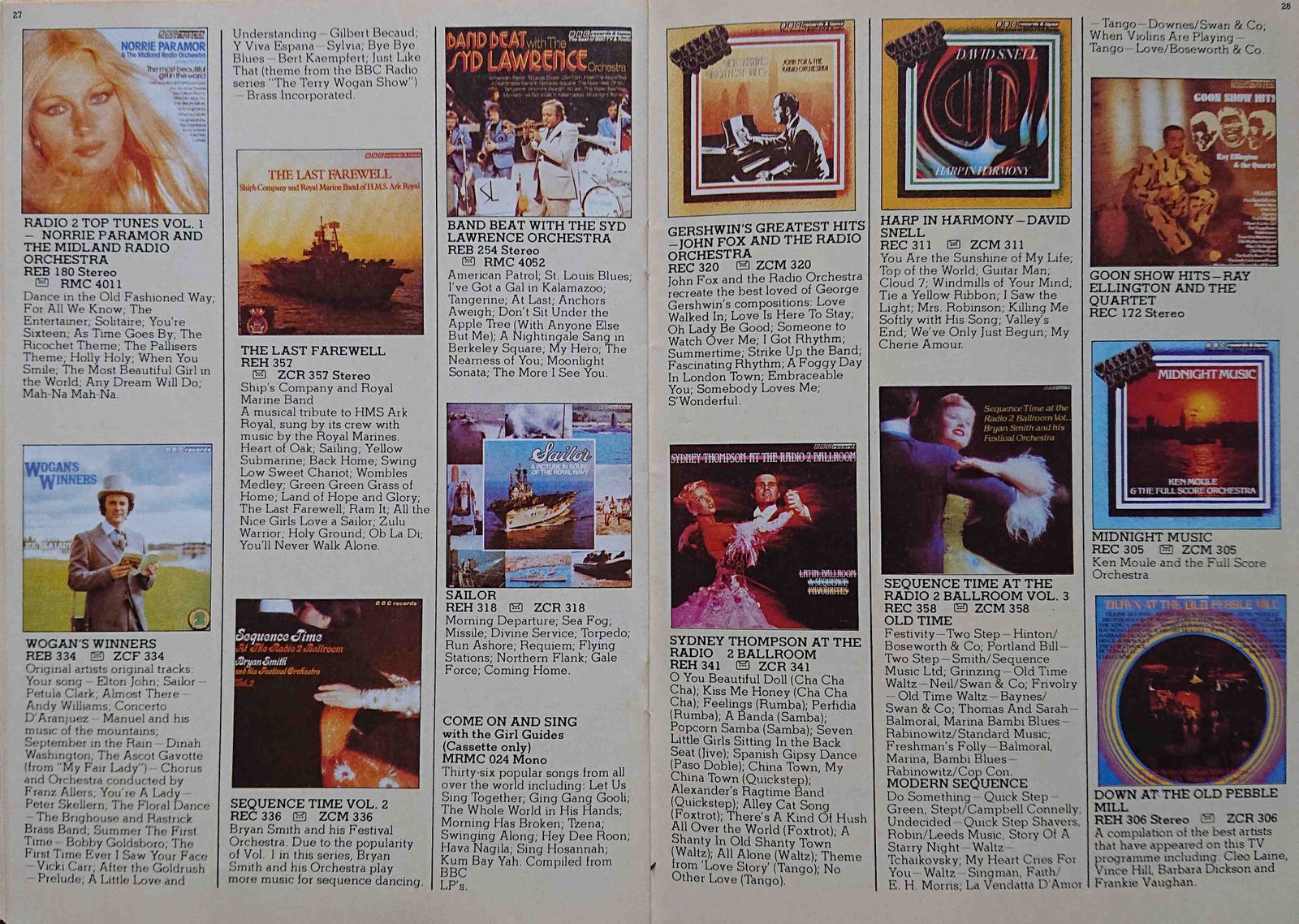 Other pages of catalogue BBC Records catalogue 1983